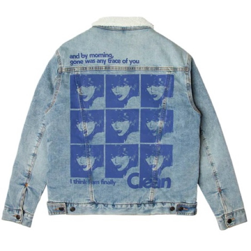 NEW TAYLOR SWIFT 1989 (Taylor's Version) Clean Blue Denim Jean Jacket w/ Sherpa